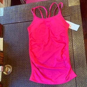 Sweaty Betty Sz M Vibrant Pink Strappy Tank Top